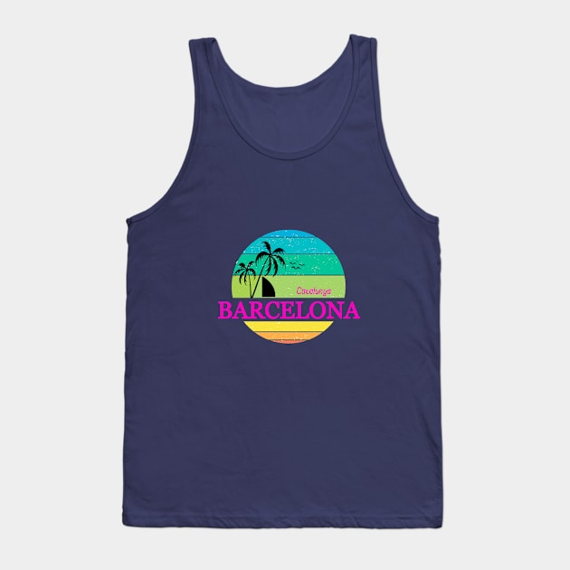 Barcelona Spain Tank Top by Travellers